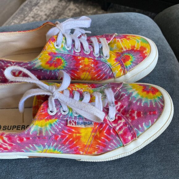 Superga Cotu 2750 Sneakers, Tie Dye, Size 41/9.5 - Picture 12 of 14